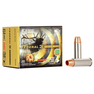 FEDERAL AMMO Premium 454 Casull 250 gr Barnes Expander BRX Ammunition | 20 Rounds