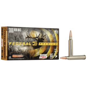 FEDERAL AMMO Premium 300 Win Mag 165gr Barnes TSX Ammunition | 20 Rounds