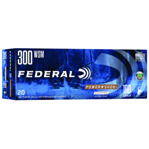 FEDERAL AMMO Power-Shok 300 WSM 180gr Soft Point Ammunition | 20 Rounds