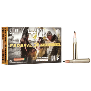 FEDERAL AMMO Premium 270 Win 130 gr Trophy Copper Ammunition | 20 Rounds