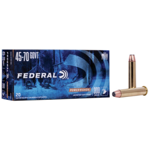 FEDERAL Power-Shok 45-70 Govt 300gr Jacketed Soft Point Brass Rifle Ammunition | 20 Rounds