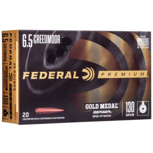 Federal Gold Medal 130-grain Berger Hybrid Hunter 6.5 Creedmoor