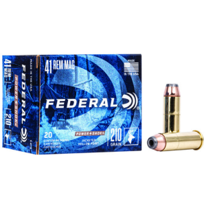 FEDERAL AMMO 41 Rem 210Gr Jacketed Hollow Point Power-Shok 20rd