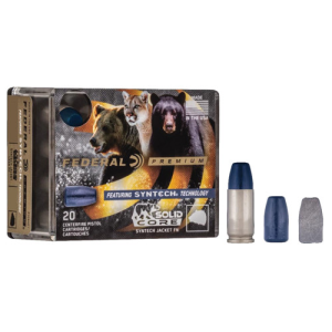 FEDERAL AMMO Premium Solid Core 40 S&W 200gr Syntech Jacket FN Ammunition | 20 Rounds