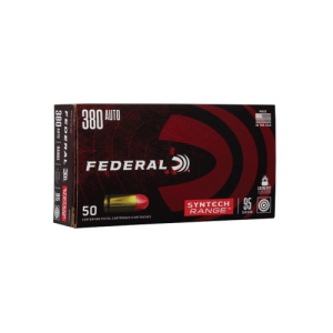 FEDERAL SYNTECH RANGE AMO 380 AUTO 95GR TSJ 50RD (10 BOX CASE) - 