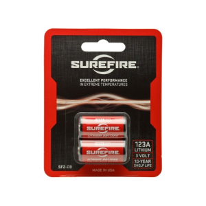 SUREFIRE CR123A Lithium Batteries - 2 Pack - Surefire