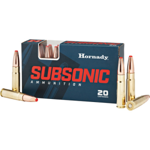 HORNADY Subsonic 300 AAC Blackout 190gr Sub X Ammunition | 20 Rounds