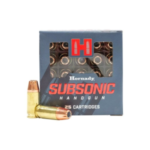HORNADY Subsonic 9mm 147gr XTP Hollow Ammunition | 25 Rounds