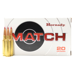HORNADY MATCH 224 Valkyrie 80gr ELD Brass Rifle Ammunition | 20 Rounds