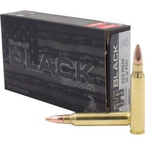 HORNADY BLACK 223 Rem 62Gr FMJ Brass Rifle Ammunition | 20 Rounds