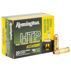 REMINGTON HTP 30 Super Carry 100gr Jacketed Hollow Point Ammunition | 20 Rounds