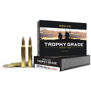 NOSLER Trophy Grade 300 WBY MAG 180gr AccuBond Ammunition | 20 Rounds