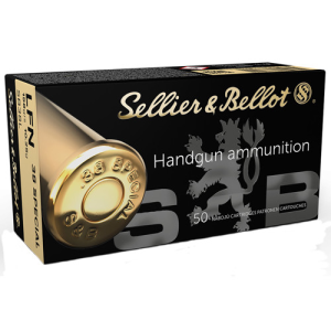 SELLIER BELLOT SB38L 38 Special 158gr Lead Flat Nose Ammunition | 50 Rounds