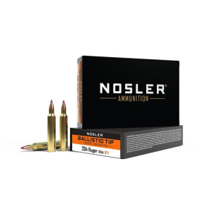 NOSLER Ballistic Tip 204 Ruger 40gr Ammunition | 20 Rounds