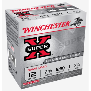 WINCHESTER AMMO 12Ga SuperX Game Load 2-3/4" 7-1/2 Shot 25rd