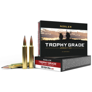 NOSLER Trophy Grade Long-Range 300 RUM 210gr Spitzer AccuBond Ammunition | 20 Rounds