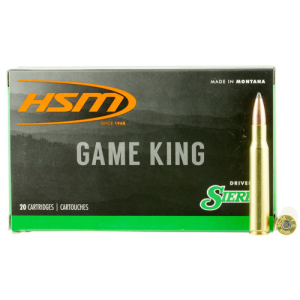 HSM AMMO 7mm Mauser (7X57) 160Gr SBT GameKing 20rd
