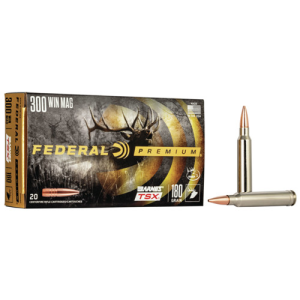 FEDERAL AMMO Premium 300 Win Mag 180gr Barnes TSX Ammunition | 20 Rounds