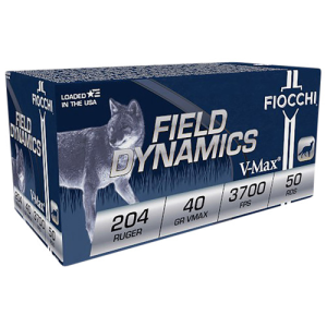 FIOCCHI 204 Ruger V Max 3700FPS 40Gr 5