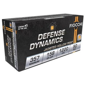 FIOCCHI 357 Mag JHP 1220FPS 158Gr 50rd