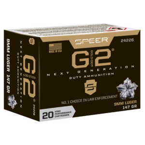 SPEER AMMO 9mm 147Gr Gold Dot G2 20rd