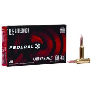 FEDERAL AMMO American Eagle 6.5 Creedmoor 120gr Open Tip Match Rifle Ammunition | 20 Rounds