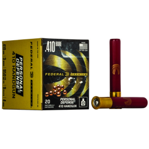 FEDERAL AMMO 410Ga 3" 9 Pellet 4 Buck Personal Defense 20rd