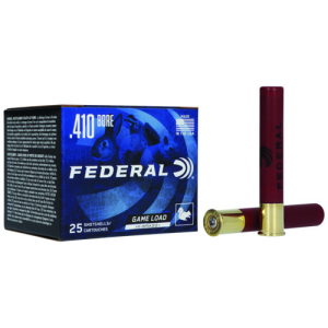 FEDERAL AMMO Game-Shok 410 Gauge 2-1/2" 1/2oz #6 Hi-Brass Shotgun Ammunition | 25 Rounds