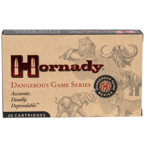 HORNADY Dangerous Game 375 Ruger 270Gr Soft Point Inter-Lock Brass Rifle Ammunition | 20 Rounds
