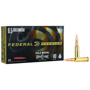 FEDERAL AMMO Gold Medal Centerstrike 6.5 Creedmoor 140gr Open Tip Match Ammunition | 20 Rounds