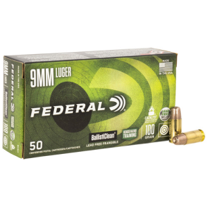 FEDERAL AMMO 9mmluger 100Gr Frangible Ballisticlean Rht 50rd