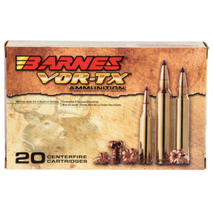 BARNES AMMO VOR-TX 338 Lapua 280gr LRX Boat Tail Ammunition | 20 Rounds