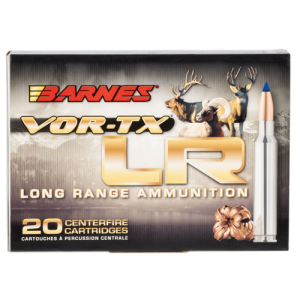 BARNES AMMO VOR-TX LR 338 Rum 25gr LRX Boat Tail Ammunition | 20 Rounds