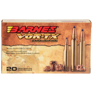 BARNES AMMO VOR-TX 300 Win Mag 180gr Tipped TSX Boat Tail Ammunition | 20 Rounds