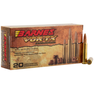 BARNES AMMO VOR-TX 223 Rem 55gr TSX Flat Base Ammunition | 20 Rounds
