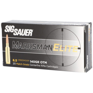 SIG SAUER Marksman Elite 6.5 Creedmoor 140 gr Open Tip Match Ammunition | 20 Rounds