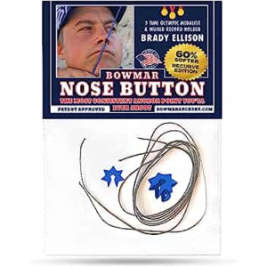 BOWMAR Recurve Nose / Kisser Button 2 Pack | Blue