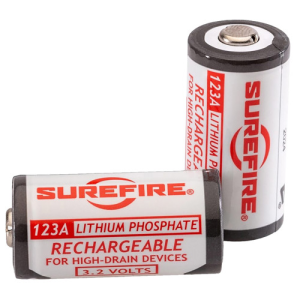 SUREFIRE Rechargeable 3V Lithium-Ion 1550 mAh 2 Pack