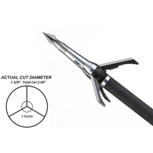GRIM ERAPER BROADHEADS Pro Series 3-Blade 125gr 1-3/8" Broadhead | 3 Pack