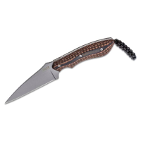 CRKT 2388 Folts S.P.E.W. Small Pocket Knife 3" Wharncliffe Fixed Blade w/ Sheath - G10 Handles