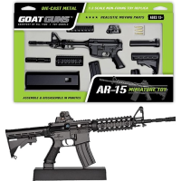 GOAT GUNS Mini AR15 Model w/ Mini Suppressor & Display Stand
