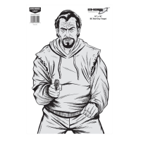 BIRCHWOOD CASEY Eze-Scorer 12"x18" BC Bad Guy Paper - 10 targets