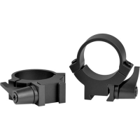WARNE 7.3 Series Permanent Ring 1" Med Black Matte