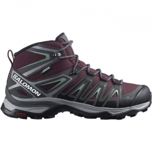 Women's Hiking Boots X Ultra Pioneer Mid Climasalomon(TM) Waterproof Purple 8 Salomon