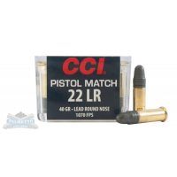 CCI LR Pistol Match LRN Ammo