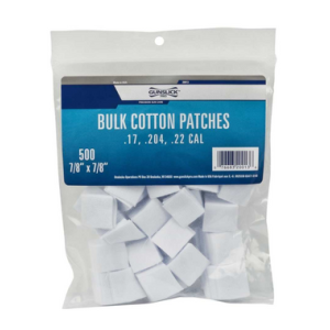 Gunslick 500-Count Bulk Cotton Patches (.17-.22 Caliber)