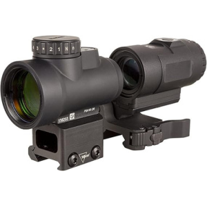 Trijicon 1x25 MRO HD Red Dot Sight with 3x Magnifier, Full Co-Witness Mount