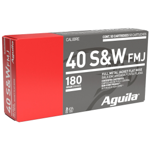 Aguila Target & Range 40 S&W 180 Grain Full Metal Jacket