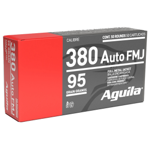Aguila Target & Range 380 ACP 95 Grain Full Metal Jacket