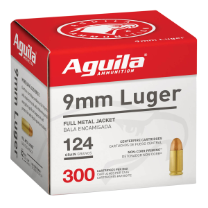 Aguila Target & Range 9mm Luger 124 Grain FMJ